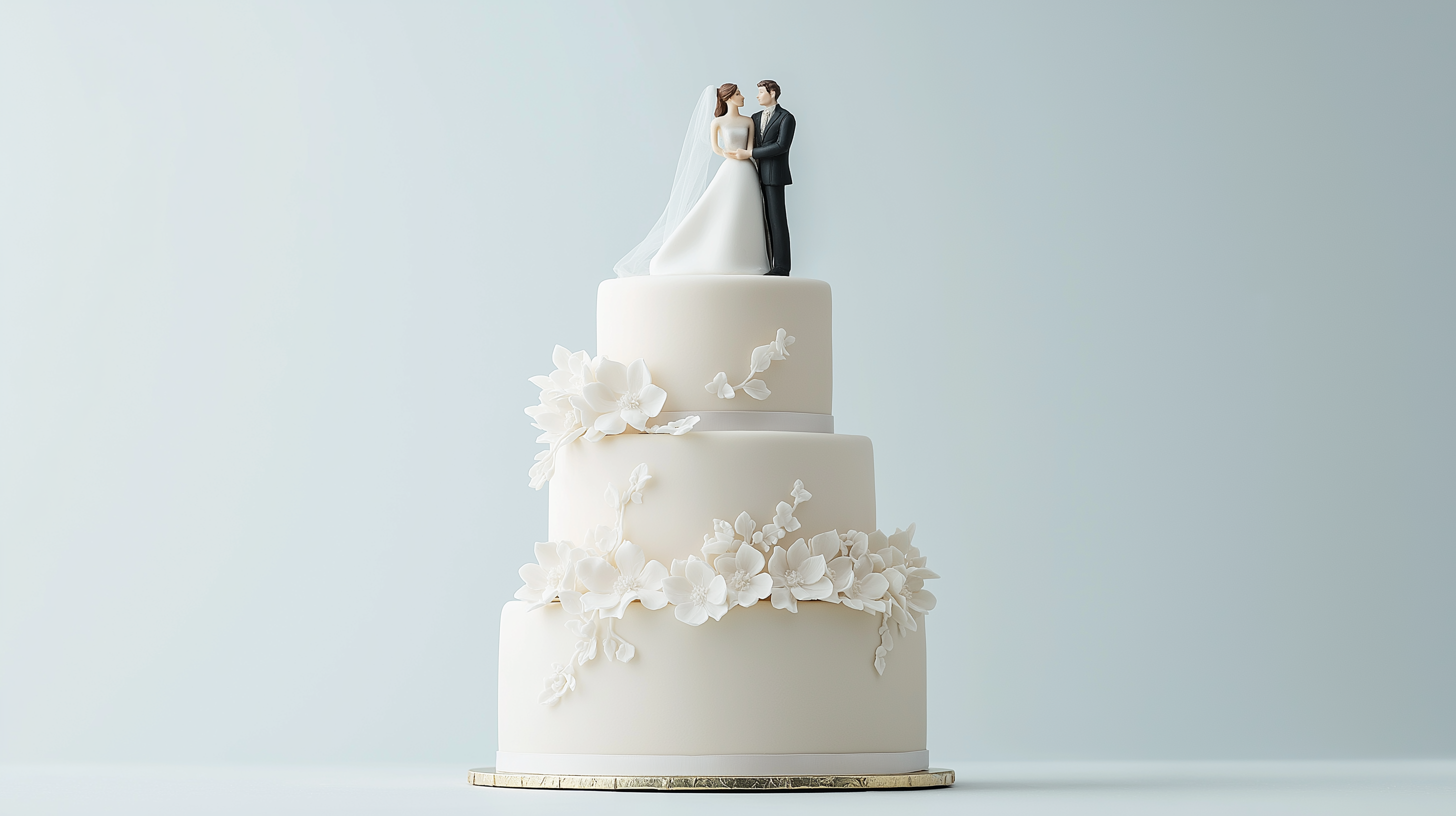 art.piyapat_A_beautiful_wedding_cake_with_white_flowers_and_rib_9e28c1e4-0017-4493-b097-ca38231809cf
